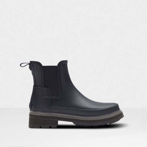 Hunter Refined Stitch Detail Chelsea Boots For Womens - NZ Y9670